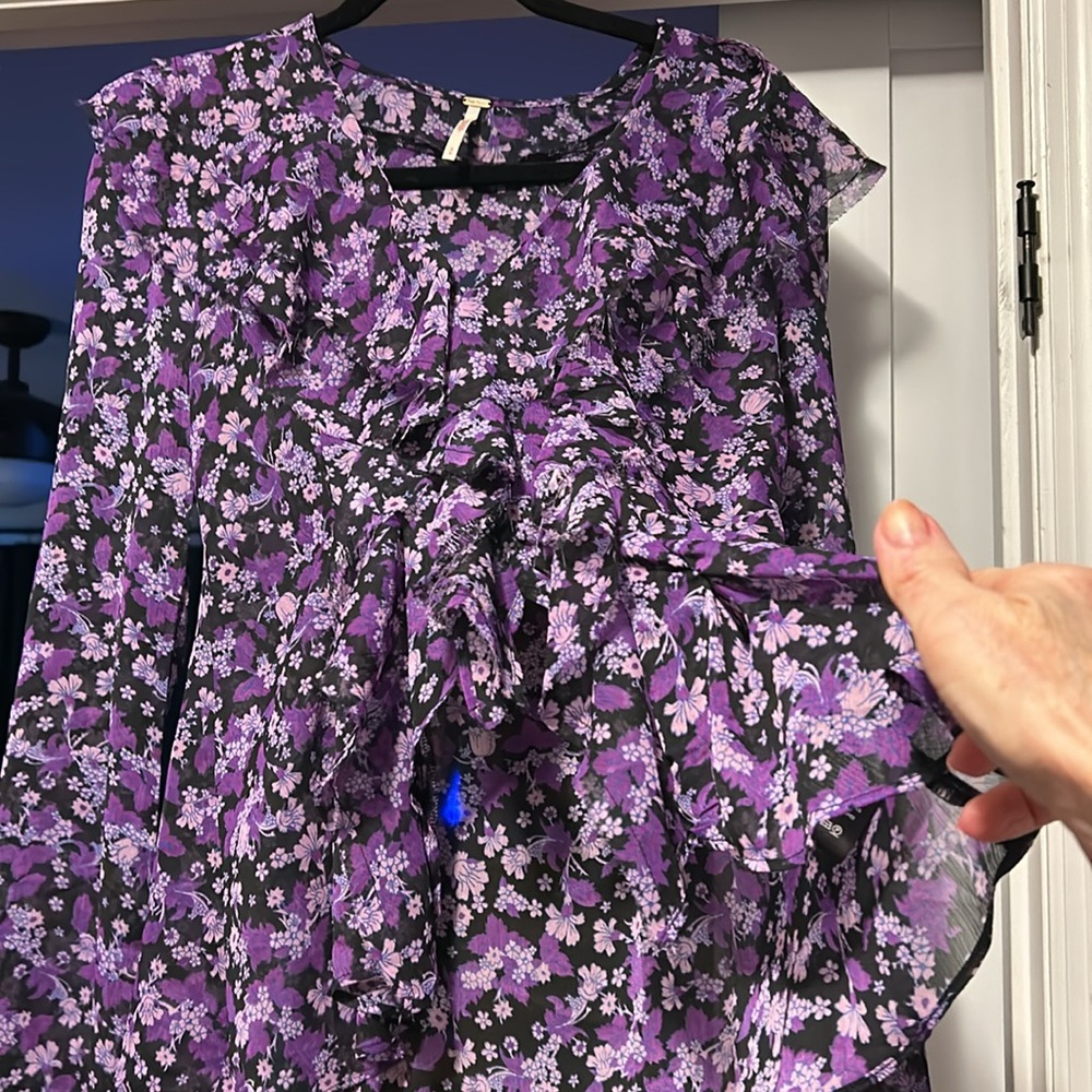 Free People Ruffled Blouse - Picture 3 of 6